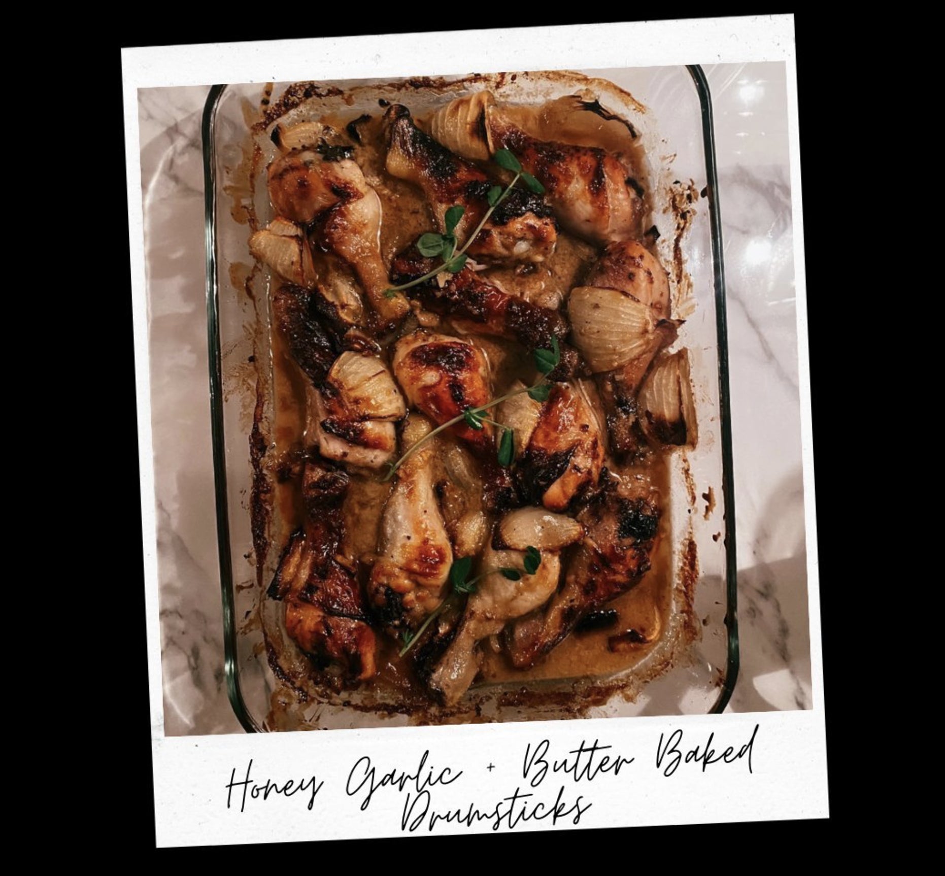 Honey Garlic & Butter Baked Drumsticks