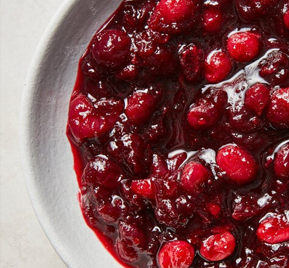 Red Wine Cranberry Sauce with Honey