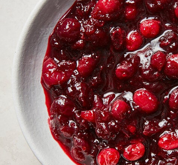 Red Wine Cranberry Sauce with Honey