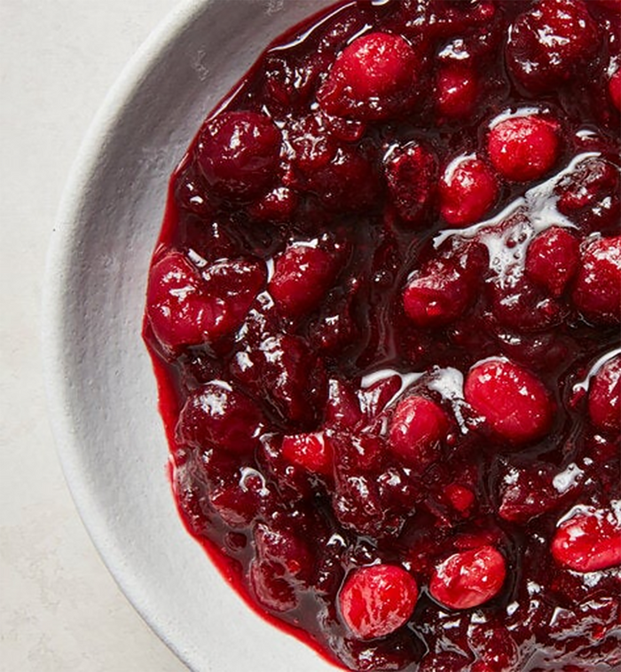 Red Wine Cranberry Sauce with Honey