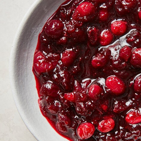 Red Wine Cranberry Sauce with Honey