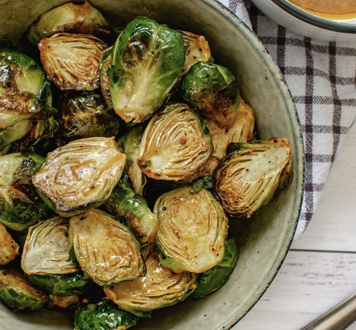 Honey Mustard Brussel Sprout Salad