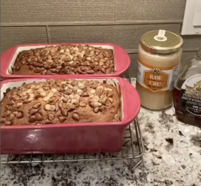 Maple Banana Bread with Raw Honey & Maple Syrup