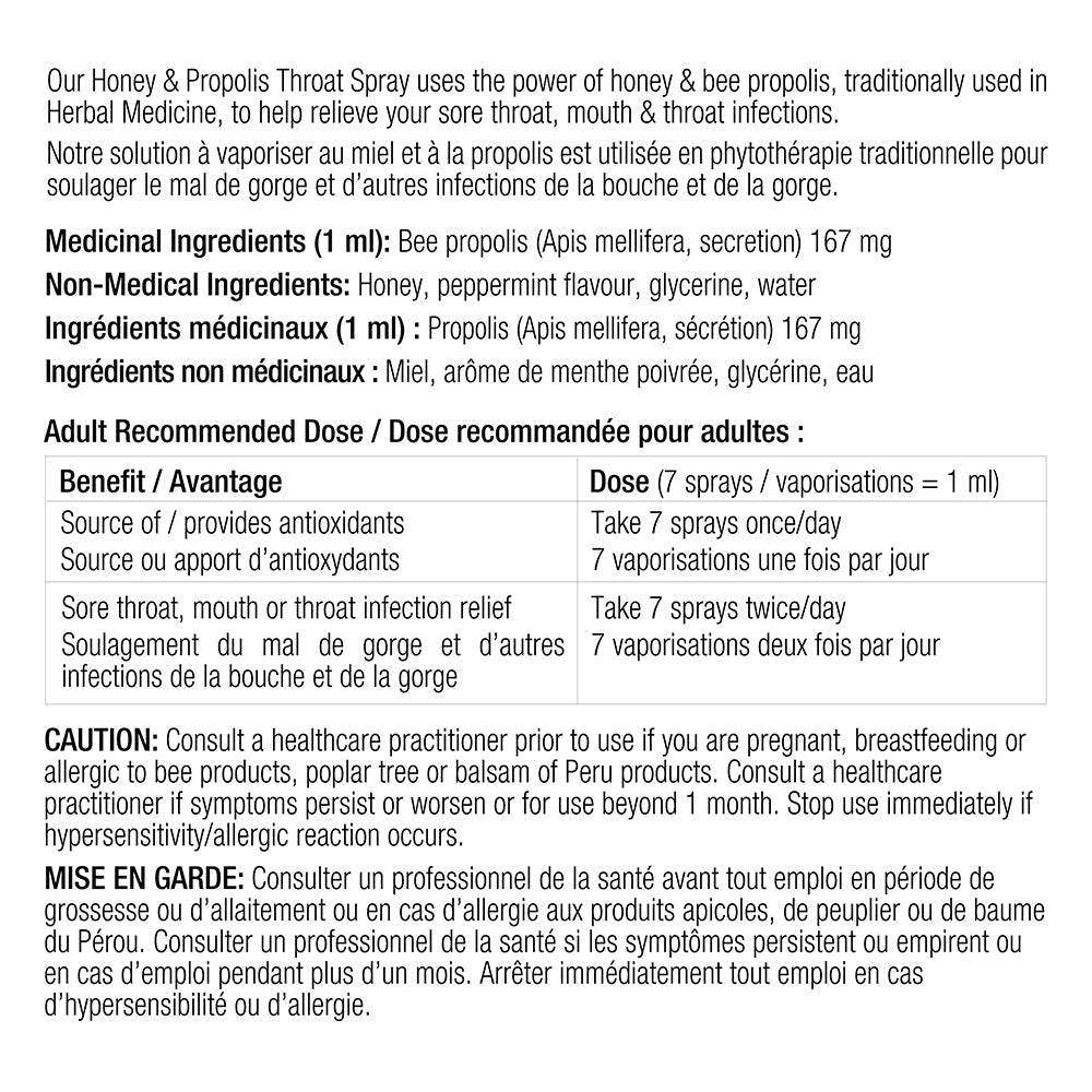 Honey and Propolis Throat Spray