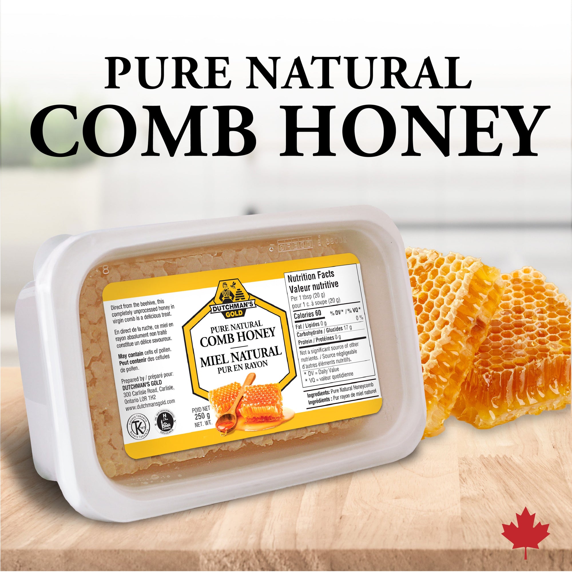  CHESHNI Premium Natural Honeycomb, 100% Pure Gourmet Honey Comb  From the Turkish Mountains - 16 Oz (Ships in Gift Box) : Grocery & Gourmet  Food