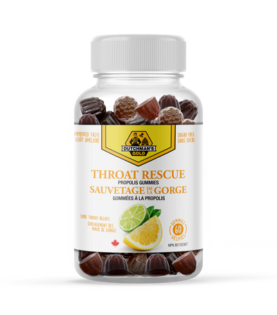 THROAT RESCUE Propolis Gummy: 60 count