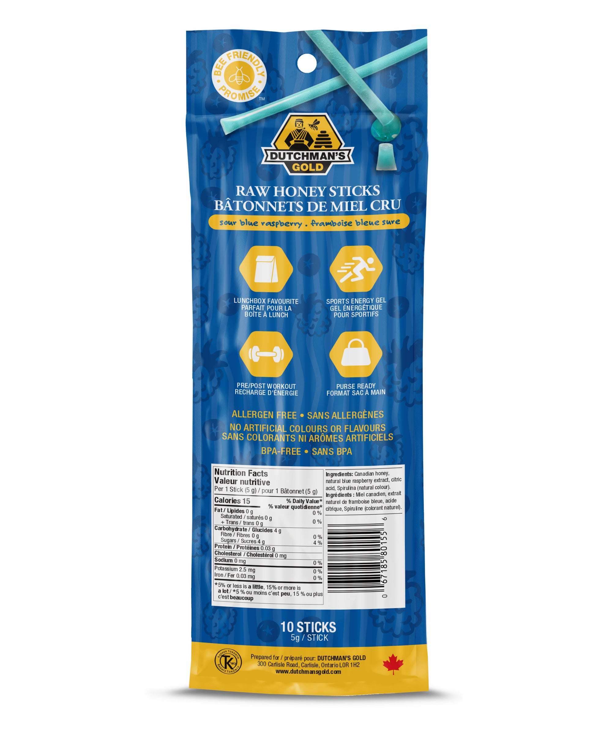 Raw Honey Sticks