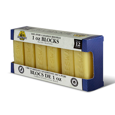 12 Pack - Beeswax 1 oz bars